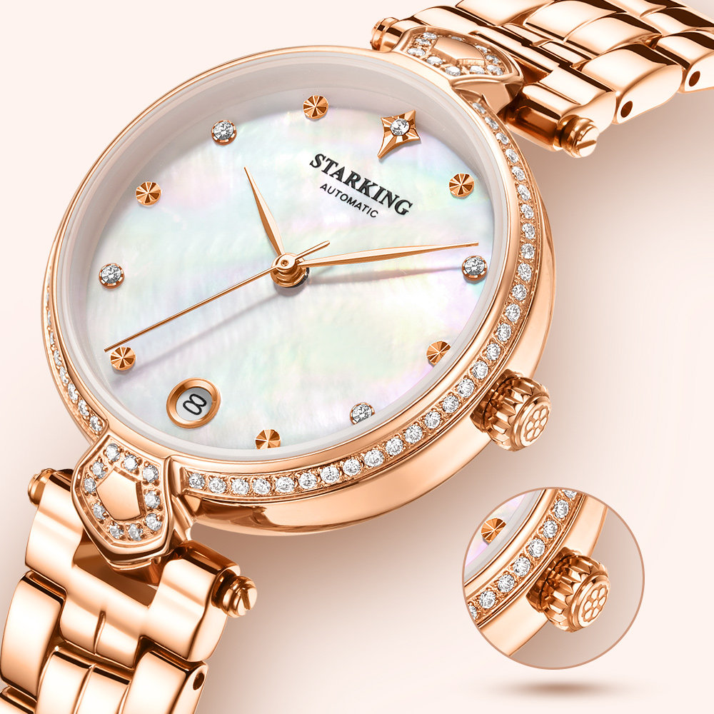 星皇正品女名牌防水时尚潮流全女表 starking国产腕表