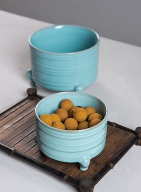 汝窑香炉复古工艺品摆件