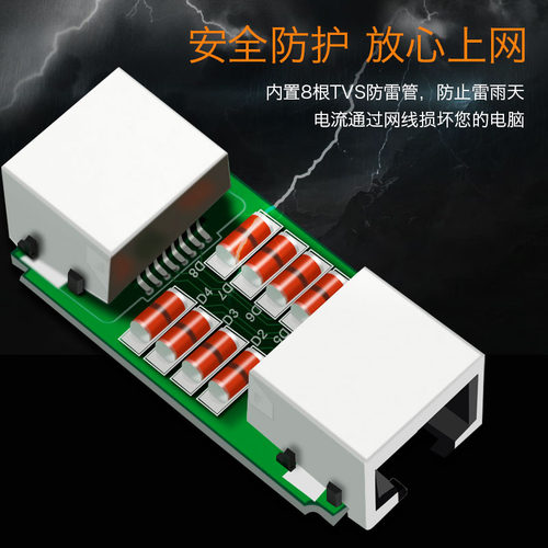 礼嘉户外RJ45网线连接器 防水防尘防雷直通头网络双通头延长器 - 图2