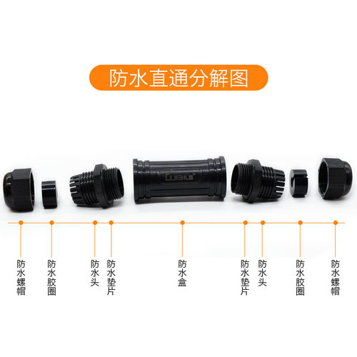 礼嘉户外RJ45网线连接器 防水防尘防雷直通头网络双通头延长器 - 图3