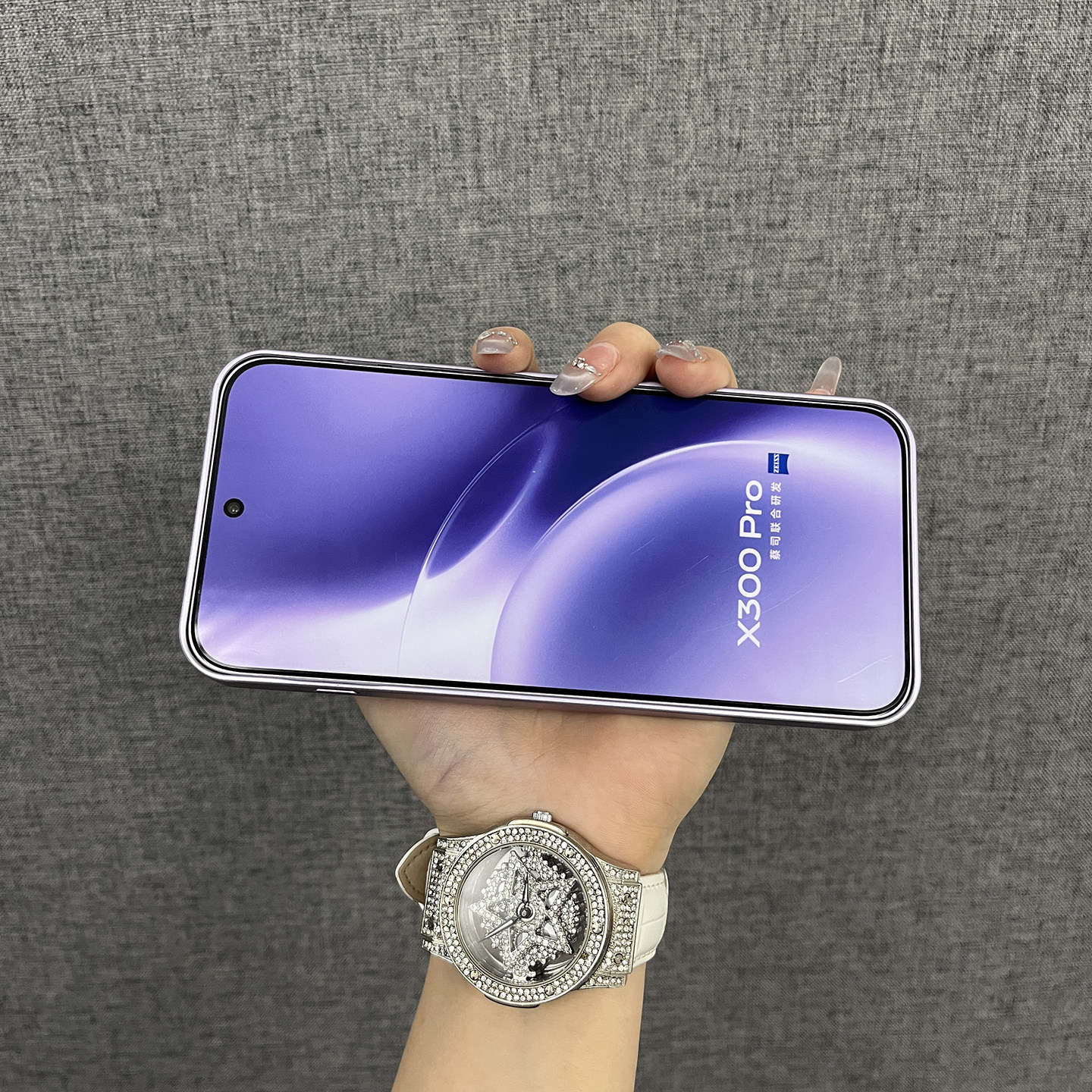 三只鱼【小众高档荔枝皮纹磁吸冷烟紫】适用于vivox300pro/vivox300手机壳新款韩系高级感防摔全包保护套男女,淘宝优惠券,粉丝福利购,淘宝优惠卷