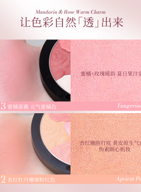 花瓣同款正品三色元气少女腮红