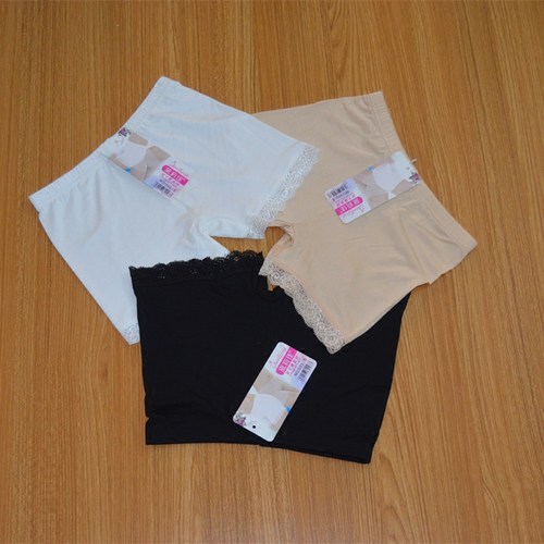 女童防走光安全裤纯棉保险裤儿童舞蹈打底裤短裤13岁内裤裙子蕾丝 - 图2