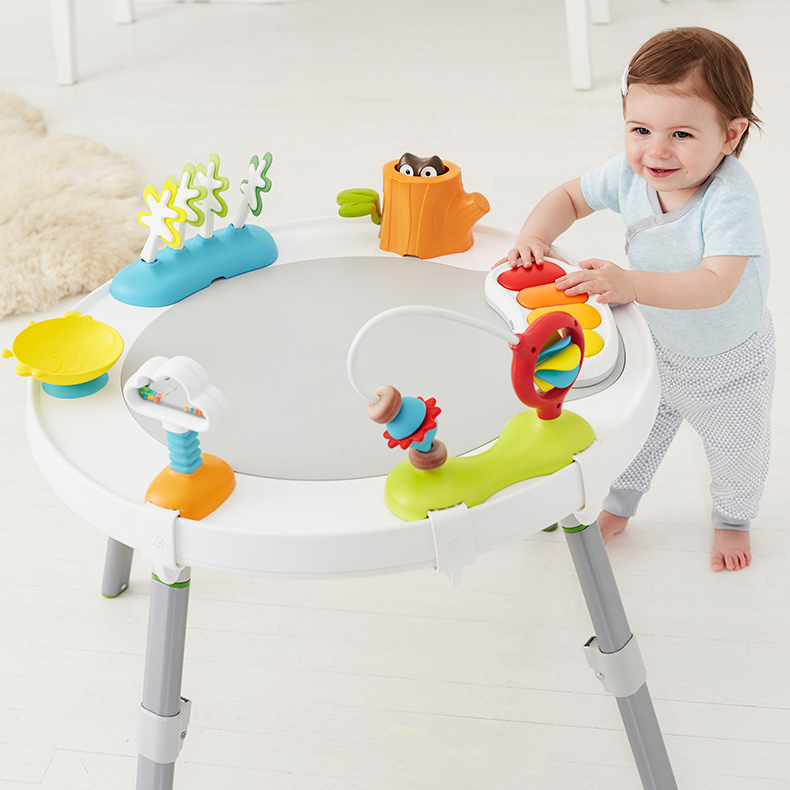 美国Skip*hop婴幼儿三阶段活动桌多功能健身架器游戏桌学步跳跳椅