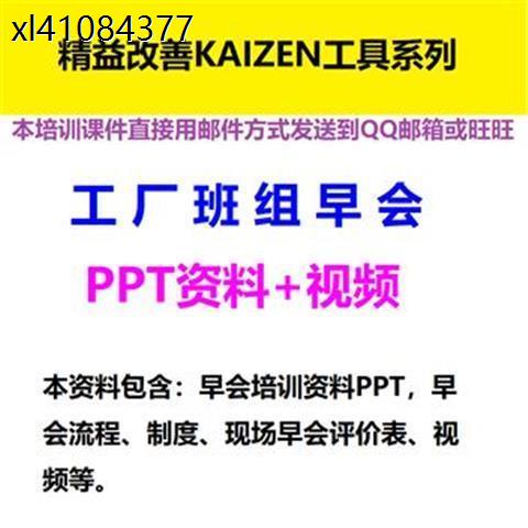 生产现场班组长管理技能工厂班组早会管理制度PPT培训资料及案例