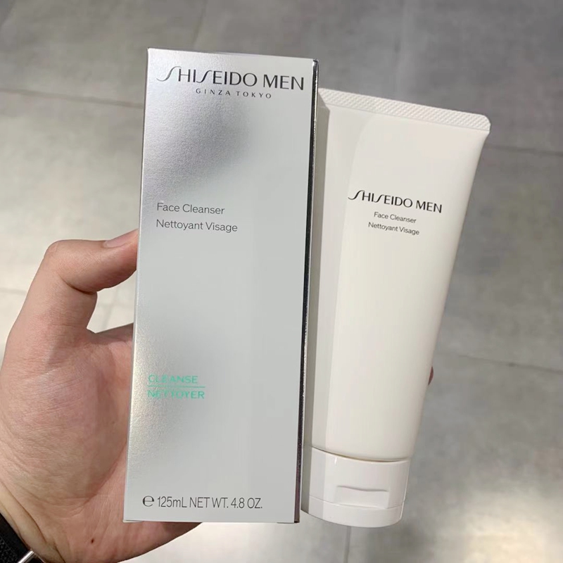 国内柜台Shiseido/资生堂男士洁面膏洗面奶清爽控油洁净补水125ml