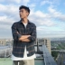 Mùa thu văn học retro kẻ sọc màu áo sơ mi nam Nhật Bản cát dài tay áo xu hướng áo khoác nam - Áo áo sơ mi nam công sở Áo