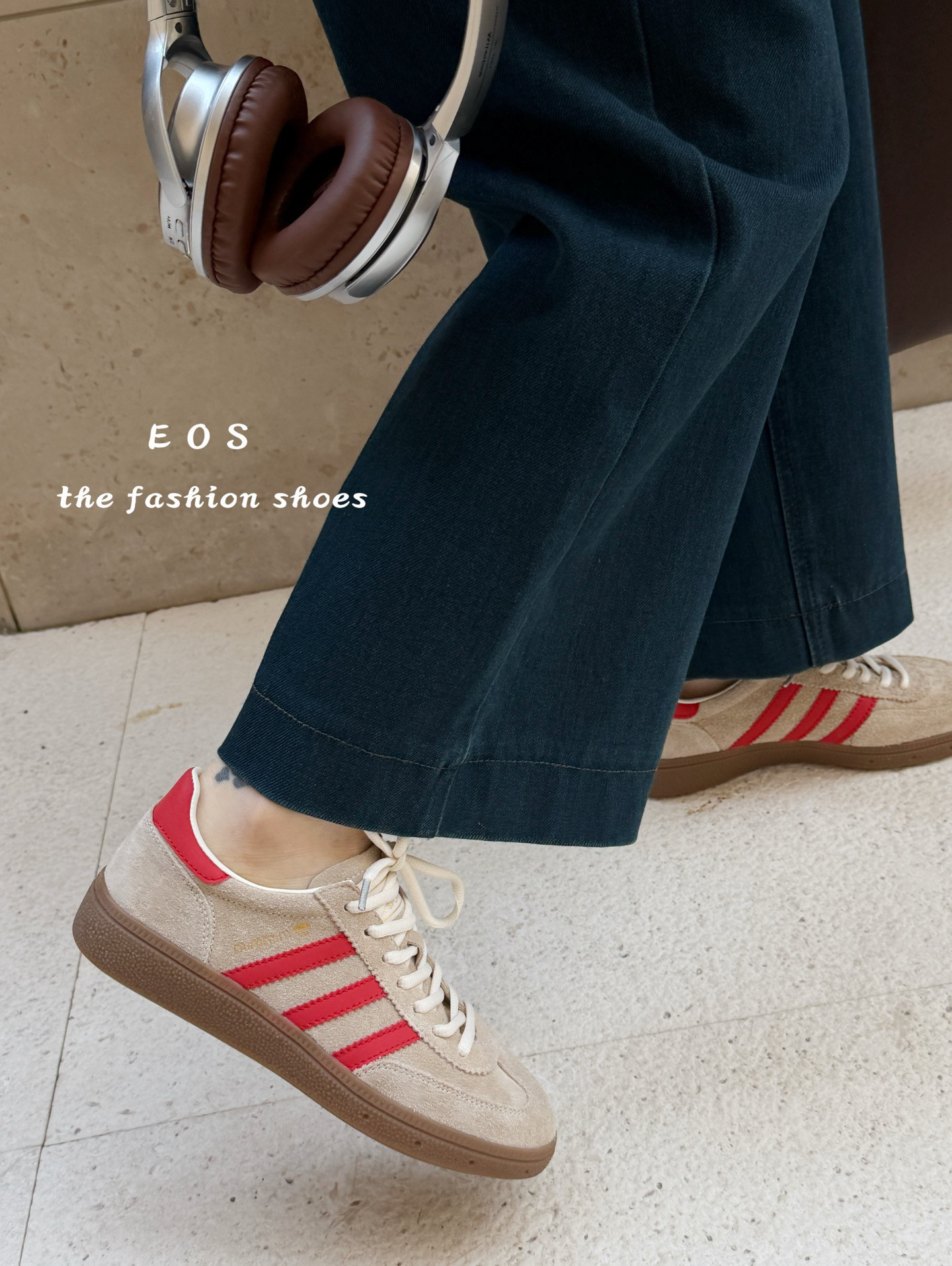 EOS早春新款复古真皮德训鞋女运动休闲鞋百搭平底阿甘鞋23720-32,淘宝优惠券,粉丝福利购,淘宝优惠卷