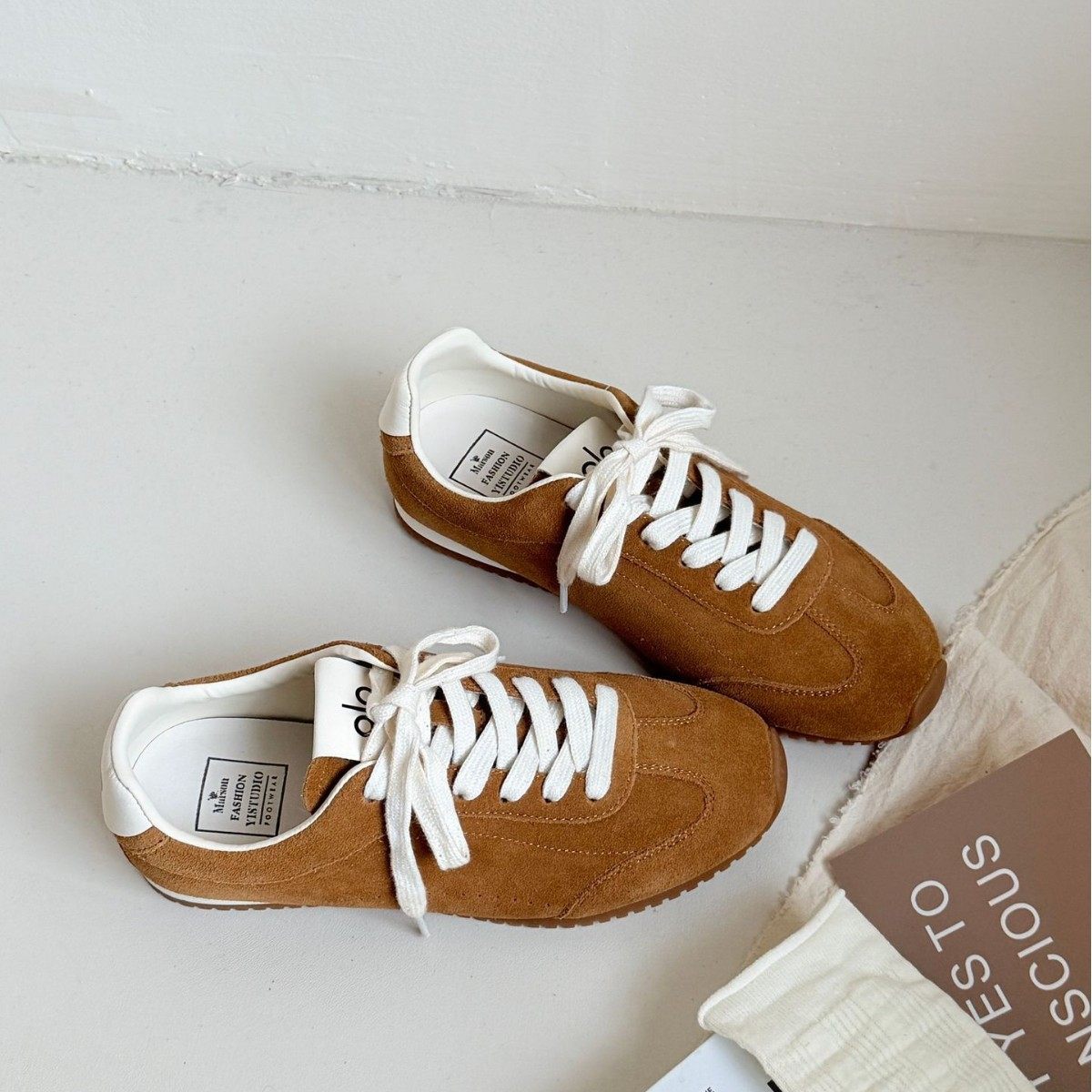 肯豆网红女同款复古阿甘鞋牛皮休闲运动风百搭平底德迅鞋,淘宝优惠券,粉丝福利购,淘宝优惠卷