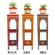 Chinese solid wood square 1.2 meter high multi-layer flower pot stand