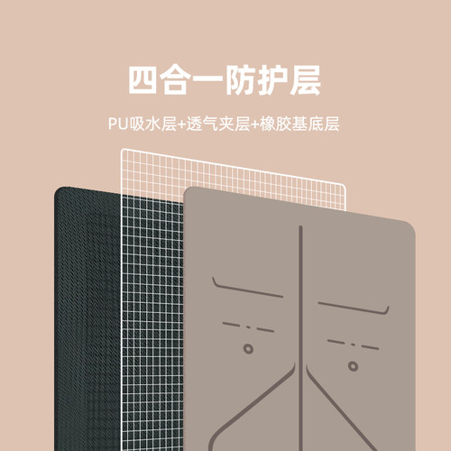瑜伽垫天然橡胶专业防滑2025新款减震静音加厚男女士健身家用土豪 - 图2