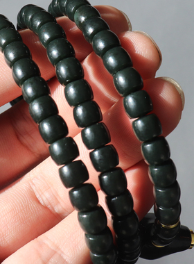 方言和田玉新疆青玉7mm直切项链