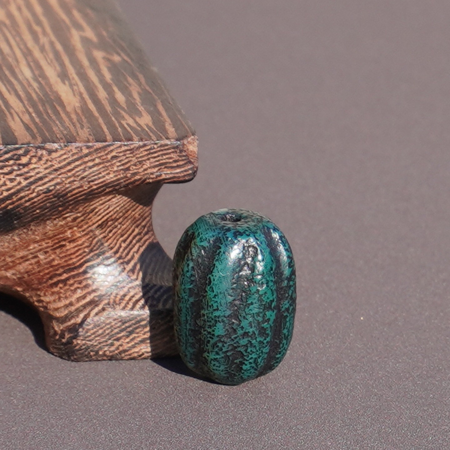 亏麻了方言放漏藏传南瓜纹老气包浆墨绿天珠玛瑙DIY高质感配饰A6,淘宝优惠券,粉丝福利购,淘宝优惠卷