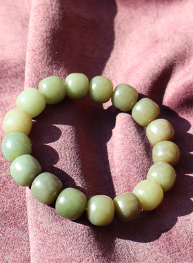 新疆且末蓝色调带糖12mm老型手串