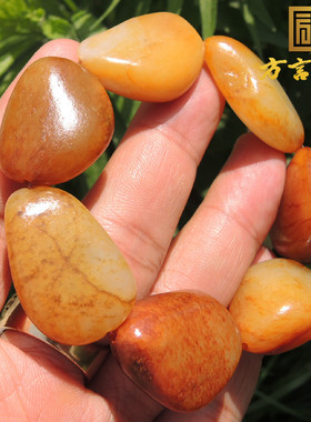 方言巨漏老熟如酥7颗无修磨珍稀俏皮名品金包银籽料原石豪华手链F