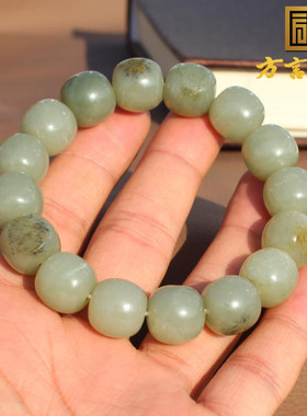 新疆老型珠籽料玉石手链