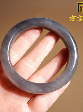 青海老料肉底紫罗兰53mm手镯