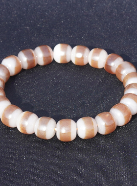 方言新疆且末料一线天糖白玉手串