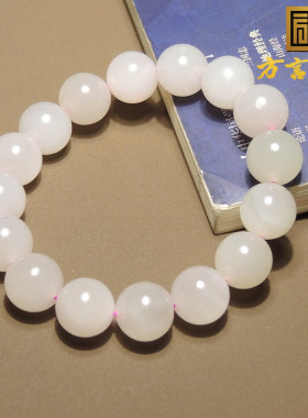 炸锅了！方言和田玉精品收藏级油润细腻藕粉卡12mm精美手串手链S