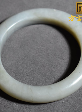 炸锅了方言和田玉精品特色青海老坑料烟青紫罗兰卡57mm正装手镯R1