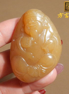 刷屏了方言和田玉珍藏级新疆且末料温润细腻全糖玉米神吊坠挂件X3