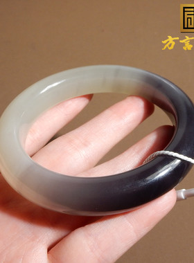 青海老坑帝王紫半壁江山正装手镯