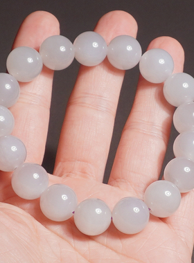 和田玉方言企业青海烟紫高冰手串