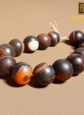方言藏传回流缠丝老玛瑙天眼珠