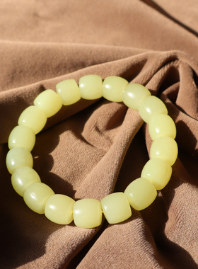 新疆若羌正黄口料卡12mm直切手串