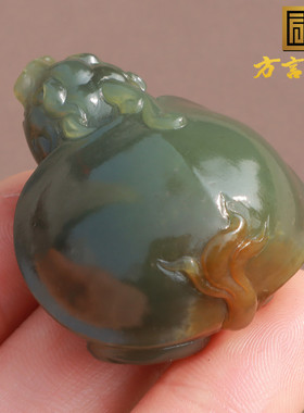 方言和田玉黄沁皮河墨玉籽料