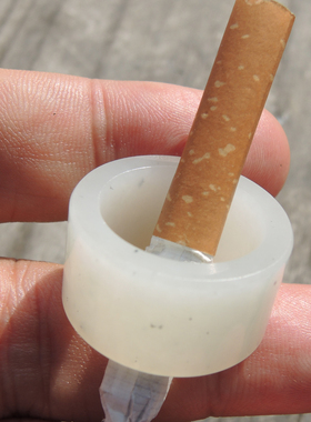 珍稀俏色名品白青花籽料高端扳指