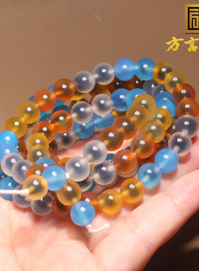 方言糖心玛瑙8mm多宝手链