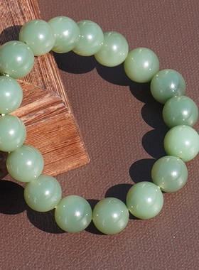 方言和田玉俄料冰底细润粉青碧玉