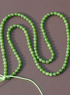 方言和田玉无黑点正阳绿碧玉手串