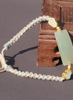 方言和田玉青海老坑料晴水色手牌