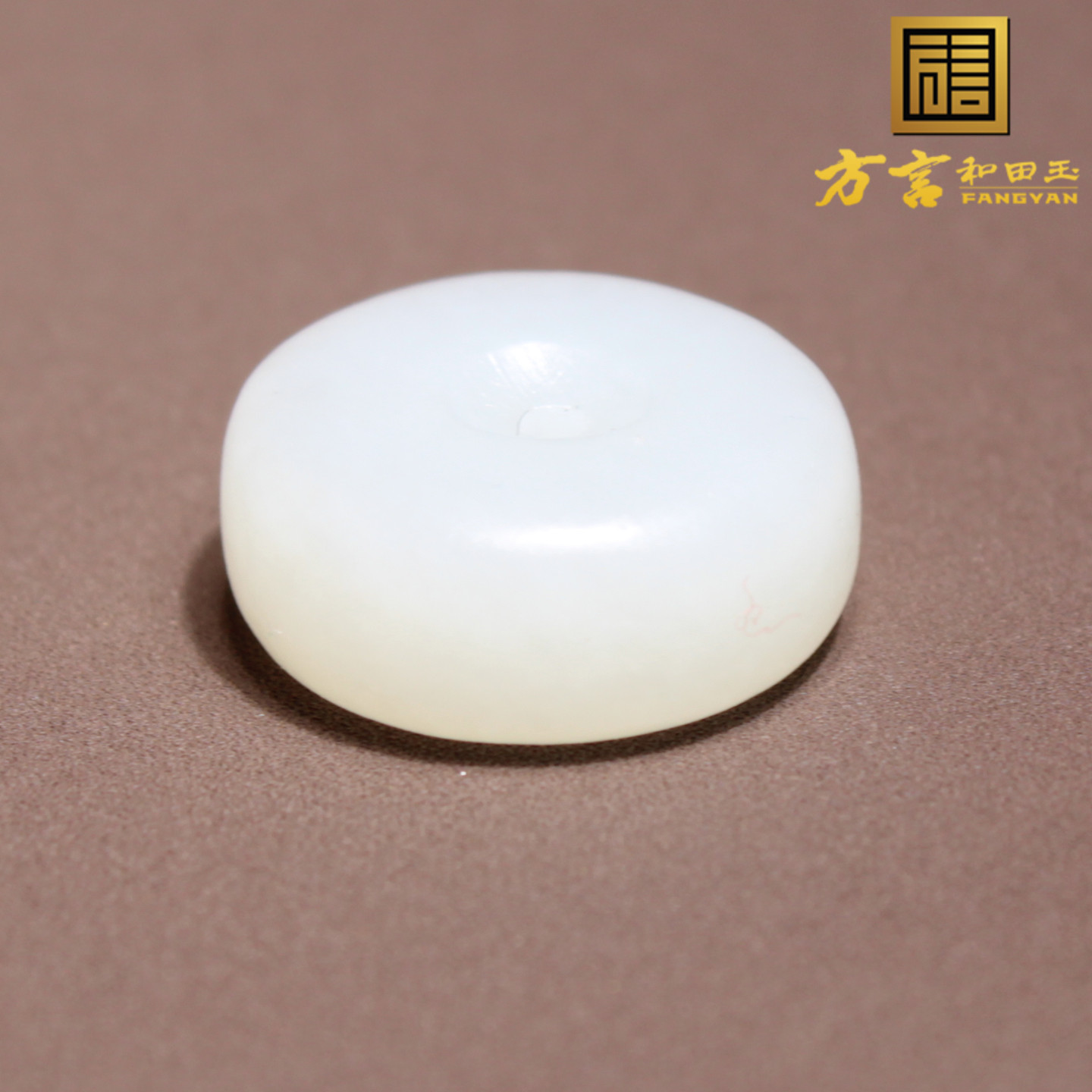 断货王方言和田玉新疆且末老坑高脂高糯白玉平安扣勒子DIY吊坠A6 - 图3