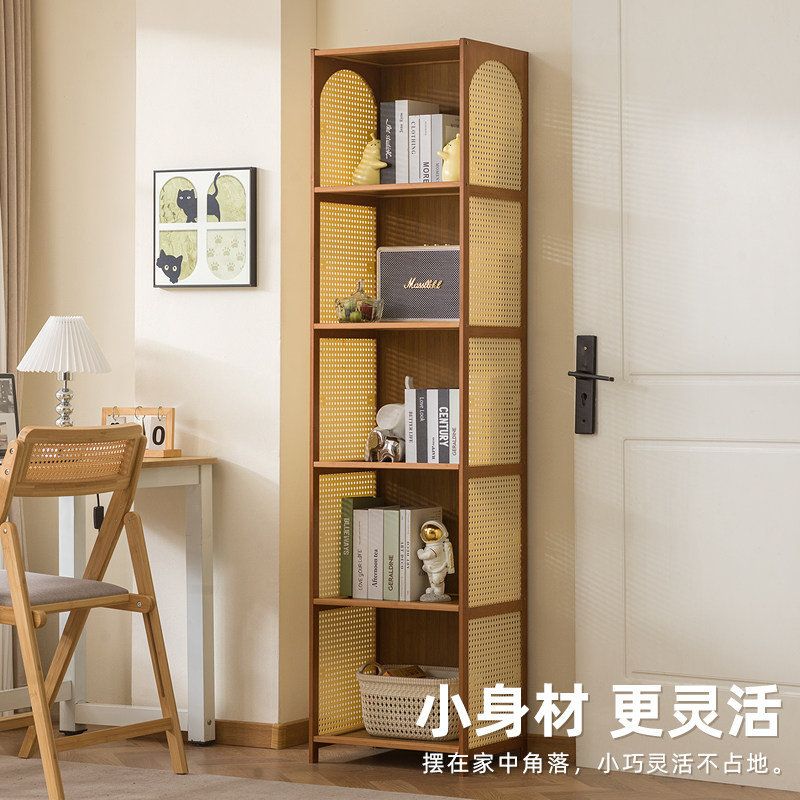 书架一体靠墙落地置物架儿童小书柜学生家用储物柜收纳柜子展示架 - 图3