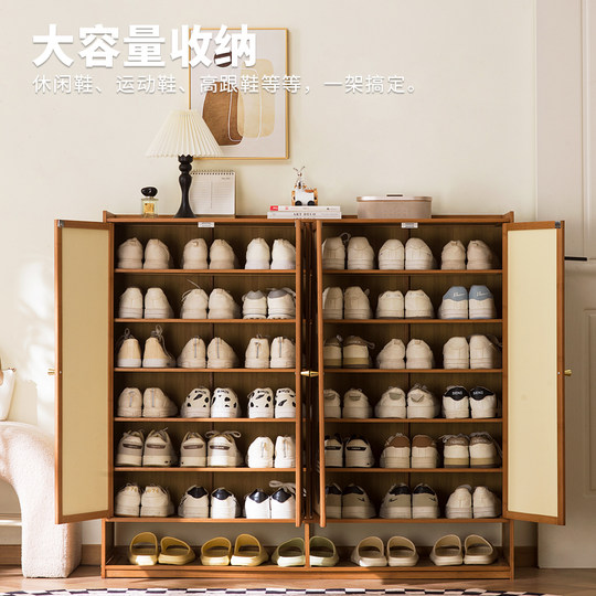 Eleven-dimensional multi-layer dustproof printed shoe cabinet