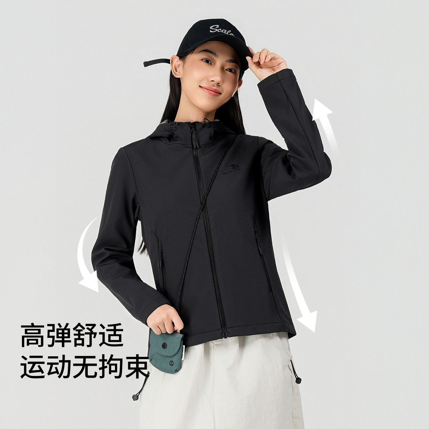 SCALER思凯乐户外软壳衣男夹克华夫格加绒保暖冲锋内胆女防风外套,淘宝优惠券,粉丝福利购,淘宝优惠卷