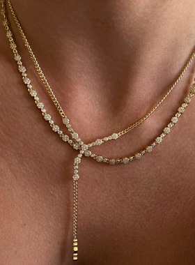 穿搭不掉色小众设计感小众风高级感通勤风锁骨链cleanfit长项链