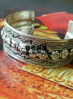 金刚杵做旧开口印度手镯