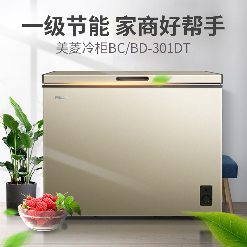 MeiLing/美菱 BC/BD-301DT 大冰柜家用商用大容量全冷冻卧式冷柜 - 图0