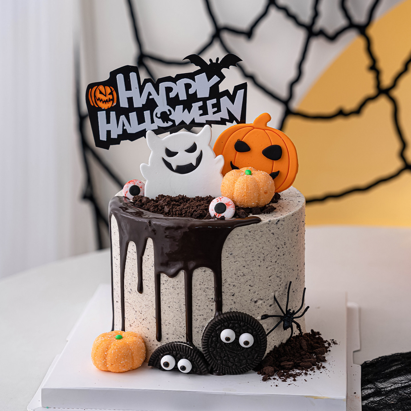 2025万圣节搞怪鬼脸幽灵南瓜蛋糕装饰happy Halloween亚克力插件,淘宝优惠券,粉丝福利购,淘宝优惠卷