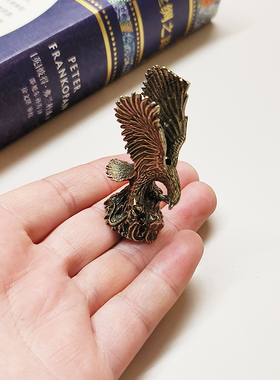 仿古做旧老鹰装饰工艺品茶宠摆件