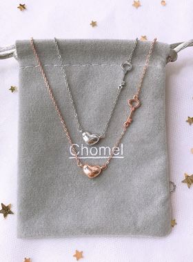 新加坡本土品牌风送女朋友锁骨链