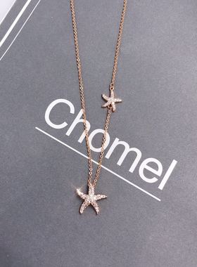 现货新加坡凹造型节日礼物锁骨链