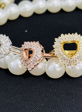 925银镀金空托戒指镶嵌宝石水晶