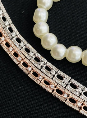 925银镀白金玫瑰金首饰裸石戒面