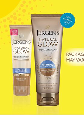 在途 Jergens Natural Glow +FIRMING Body Lotion Moisturizer