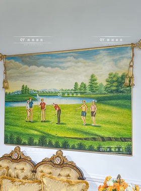 欧式高端纯手彩漆木板画客厅沙发背景墙装饰画挂画壁画
